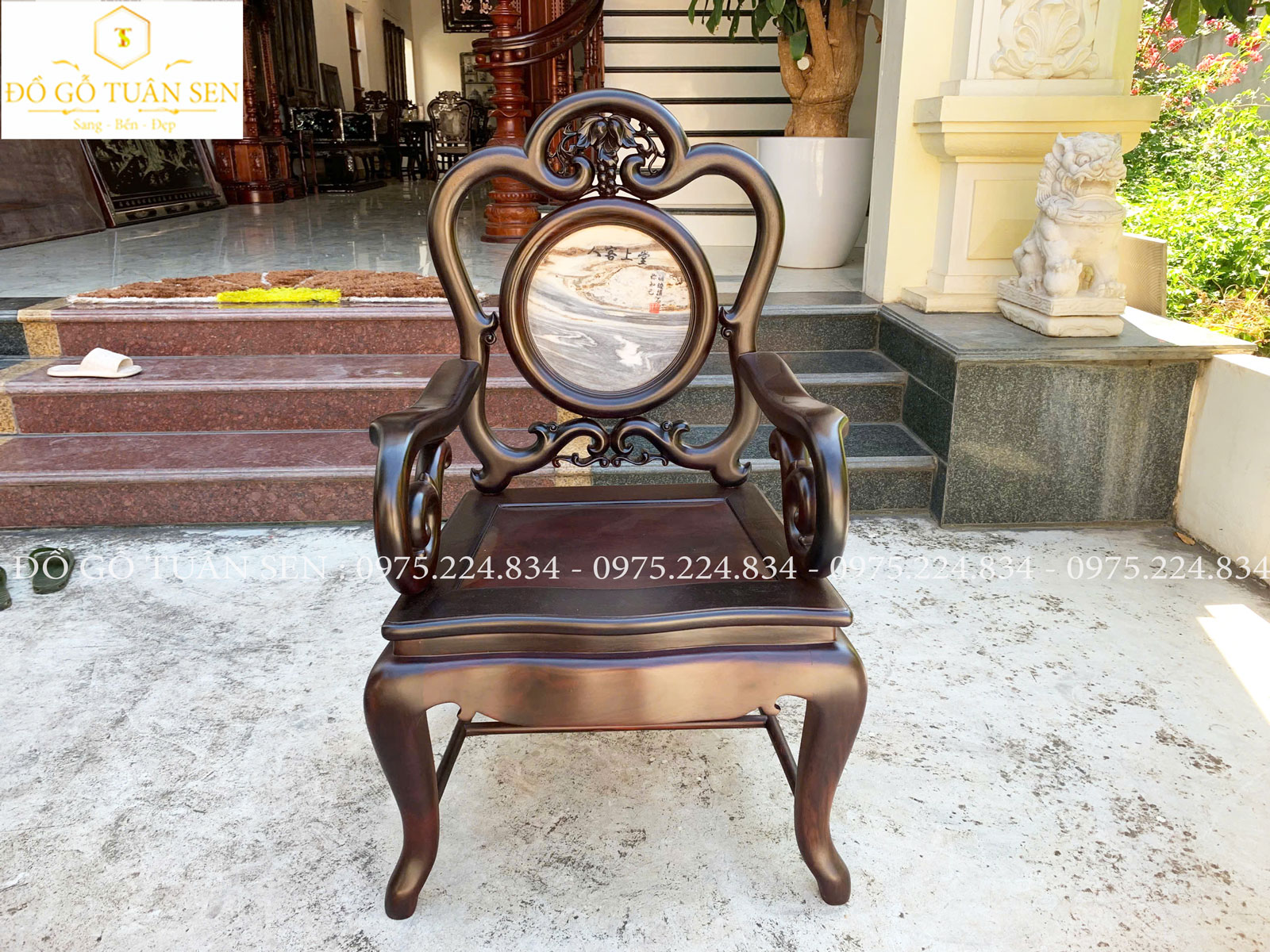 Thông tin kích thước bộ ghế guột gỗ trắc 